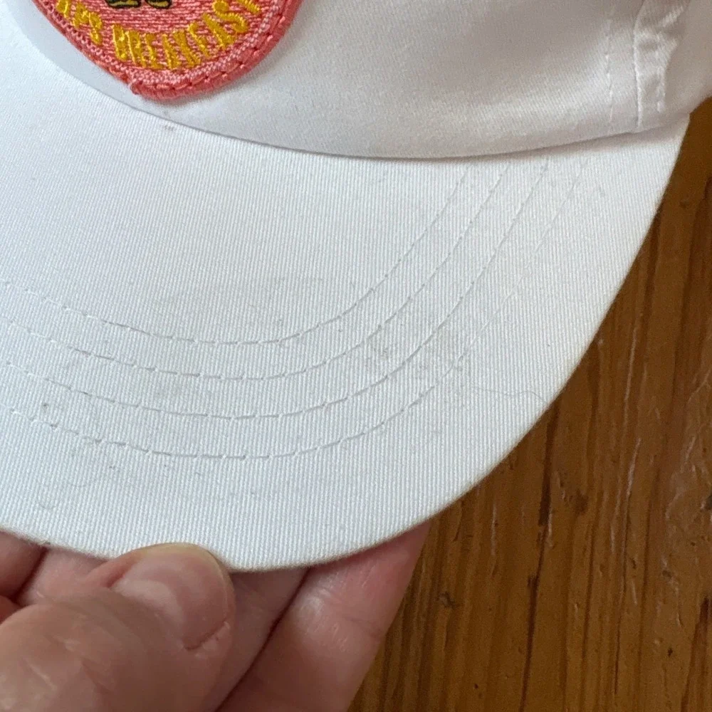 Yupoong Hat Unisex White Daps Breakfast & Imbibe Snapback Graphic SIZE OSFA